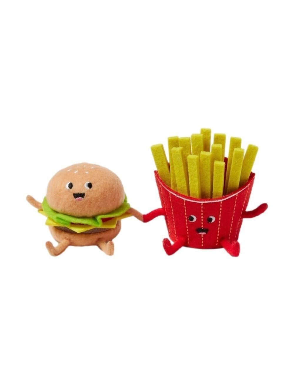 Plush Burger and Fries Toy Set